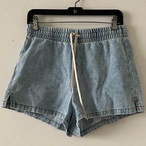 PacSun Denim Tie Up Shorts in Medium